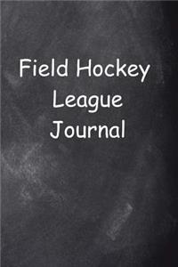 Field Hockey League Journal Chalkboard Design