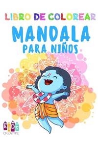 Libro para colorear Mandala para niños 3-5 años Fácil mandalas
