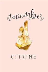 November Birthstone Citrine