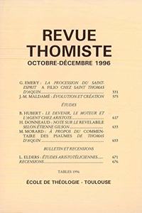 Revue Thomiste - 4/1996