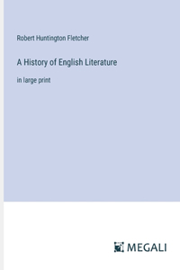A History of English Literature