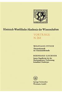 Thermodynamik der Eisenmischkristalle. Innere Regelkreise bei der Hochtemperatur-Verformung kristalliner Festkörper