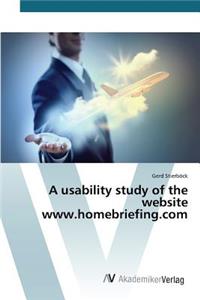 usability study of the website www.homebriefing.com