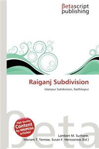 Raiganj Subdivision
