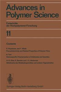 Advances in Polymer Science