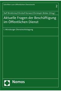 Aktuelle Fragen Der Beschaftigung Im Offentlichen Dienst