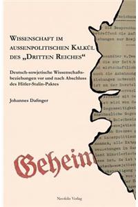 Wissenschaft Im Aussenpolitischen Kalkuel Des 