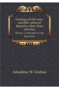 Geology of the Non-Metallic Mineral Deposits Other Than Silicates Volume 1. Principles of Salt Deposition