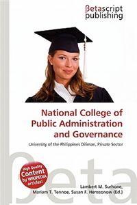National College of Public Administration and Governance