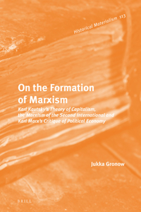 On the Formation of Marxism