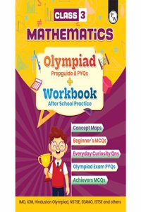 PW Olympiad Plus Workbook For Class 3 Maths Prepguide, PYQs and Worksheets (Paperback, PW)