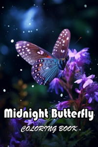 Midnight Butterfly Coloring Book