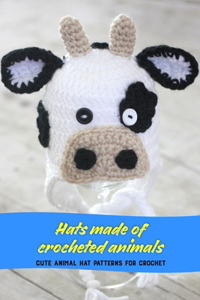 Hats made of crocheted animals