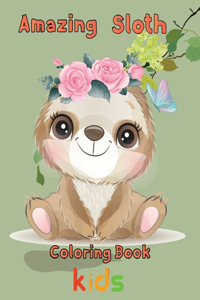 Amazing Sloth Coloring book kids