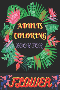 Adults Coloring Book For Flower