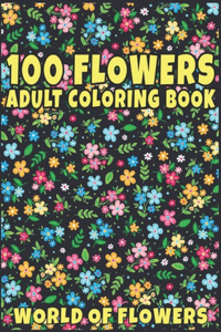 Adult Coloring Book Flowers