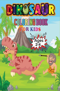 Dinosaur Coloring Book For Kids Ages 2-4
