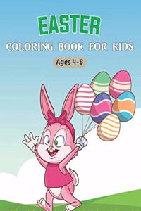 Easter Coloring Book For Kids Ages 4-8: A Fun Happy Easter Coloring Book with 50 Easter Coloring Pages to Colour.