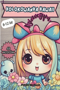 kolorowanka kawaii dziewczyna