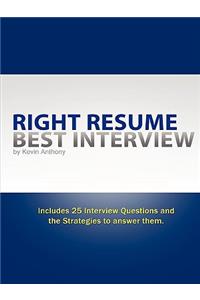 Right Resume Best Interview