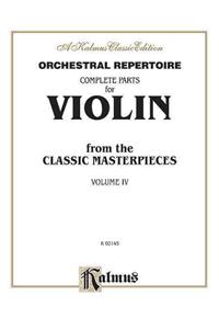 comp. Parts Violin from Classic Masterpieces IV