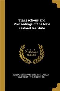 Transactions and Proceedings of the New Zealand Institute