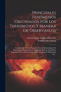 Principales Fenómenos Originados Por Los Terremotos Y Manera De Observarlos