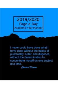 Academic Planner 2019-2020 Page A Day