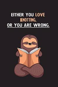 Either You Love Knotting, Or You Are Wrong.