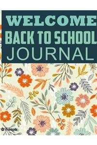 Welcome back to school journal