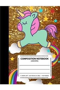 Composition Notebook Unicorn