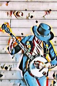 Banjo Music Blank Lined Journal Notebook