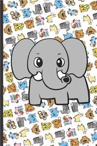 Elephant And Friends Notebook