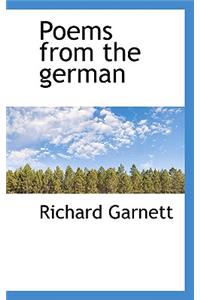 Poems from the German