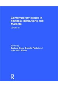 Contemporary Issues in Financial Institutions and Markets