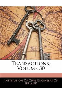 Transactions, Volume 30