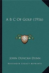 A B C of Golf (1916)