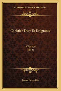 Christian Duty To Emigrants