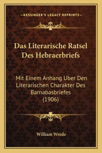 Literarische Ratsel Des Hebraerbriefs