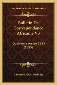 Bulletin De Correspondance Africaine V3