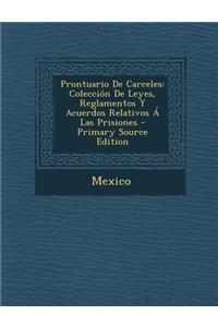 Prontuario de Carceles: Coleccion de Leyes, Reglamentos y Acuerdos Relativos a Las Prisiones