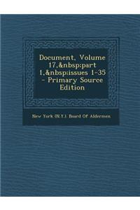 Document, Volume 17, Part 1, Issues 1-35