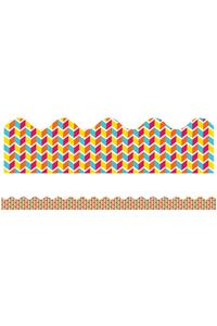 School Pop Geo Fun Scalloped Borders