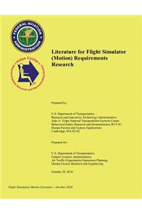 Literature for Flight Simulator (Motion) Requirements Research