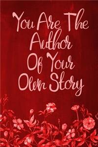 Chalkboard Journal - You Are The Author Of Your Own Story (Red)