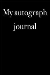 My Autograph Journal