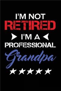 I'm Not Retired I'm A Professional Grandpa