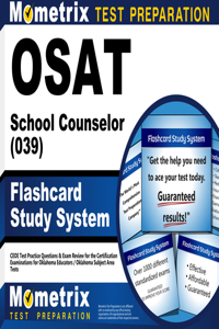 Osat School Counselor (039) Flashcard Study System