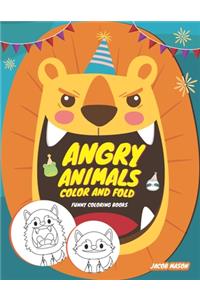 Angry Animals Color And Fold