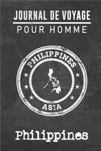 Journal de Voyage pour homme Philippines: 6x9 Carnet de voyage I Journal de voyage avec instructions, Checklists et Bucketlists, cadeau parfait pour votre séjour à Philippines et pour chaque